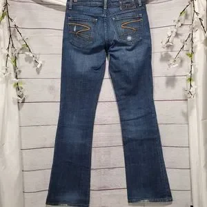 Jeans Seven For All Mankind Taille 28 Femme - Occasion En Très Bon état, Couleur Bleu